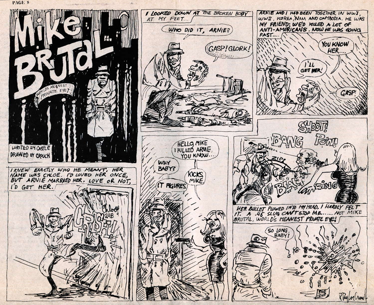 Mike Brutal Comic, 1970